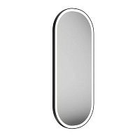 Зеркало CONO 42 см овальное с LED подсветкой, черное матоваое CO.mi.PL.42\BLK