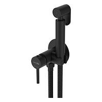 A70638 Встраиваемый смеситель для душа с гигиенической лейкой (черный)