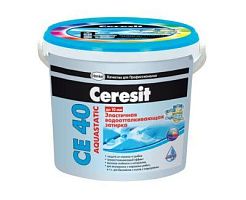 Фуга Ceresit CE 40 Aquastatic эластичная бежевая (43) 5 кг