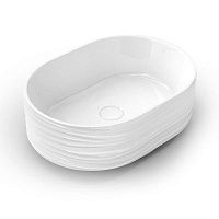 Раковина ARTBASIN Sabbia / АртБэйзин Саббья накладная 50, белая глянцевая SA.wb.50\WHT