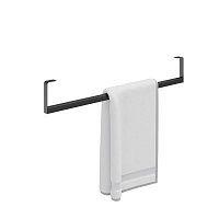 Держатель для полотенец к раковинам LOGICA 70 с крепежом, черный матовый LO.trl.70\BLK.M