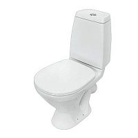 Унитаз-компакт "Кама" стандарт (арматура 1-режим. "Уклад", сид. полипр, крепление), белый, 1с, WC.CC/Kama/1-P/WHT.G/S1