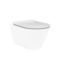 Сиденье PLAZA Modern New SLIM Soft close + clip.up арт. PLMR.seat.02\WHT (к унитазам Modula, Sfera, Plaza Modern, Buongiorno Rimless)