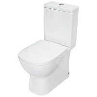 Унитаз-компакт "Quadro Slim" (арм. 2-реж. OLI, универс., сид. дюр, soft- cl, clip up) белый,1с, WC.CC/Quadro/2-SlimDM/WHT.G/S1 (сост. из 2х кор)