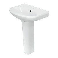 Умывальник пьедестальный Самарский 57 ВКС белый, 57,5*44,5 см, 1с, WB.PD/Samarsky/57-C/WHT.G/S1