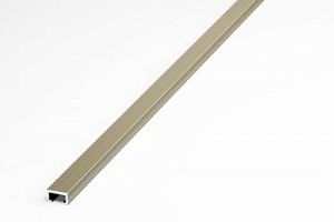 Профиль из алюминия бордюр вставка ПП 02.2500.042л шампань 2500*10*6
