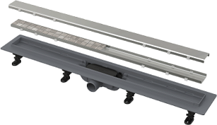 Simple Водоотводящий желоб с порогами для двусторонняя решетка, APZ19-850