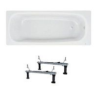 Ванна стальная BLB Universal HG 150*70 см, с шумоиз-ей, арт S398019AH000000 (B50H) + Ножки (к-т 2 шт), арт S3APBZF00000000 (APMROBZF#)