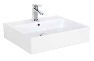 Умывальник Next на столешницу/подвесной на креплениях 50*60 см с отв., белый, NX260-00CB00E-0000