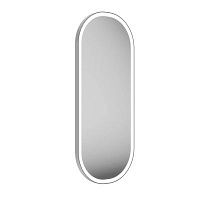 Зеркало CONO 42 см овальное с LED подсветкой, белое матоваое CO.mi.PL.42\WHT